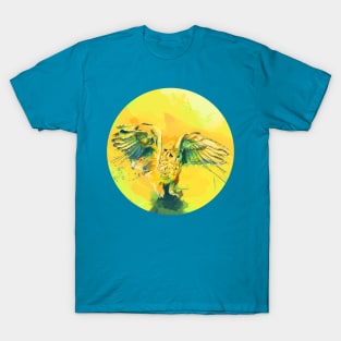 Silent Wings - Owl Design T-Shirt